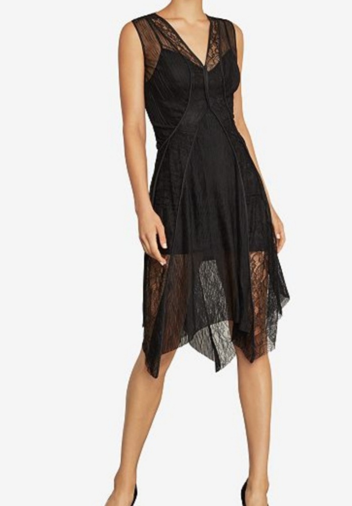 BCBGMAXAZRIA A Symmetrical Lace dress